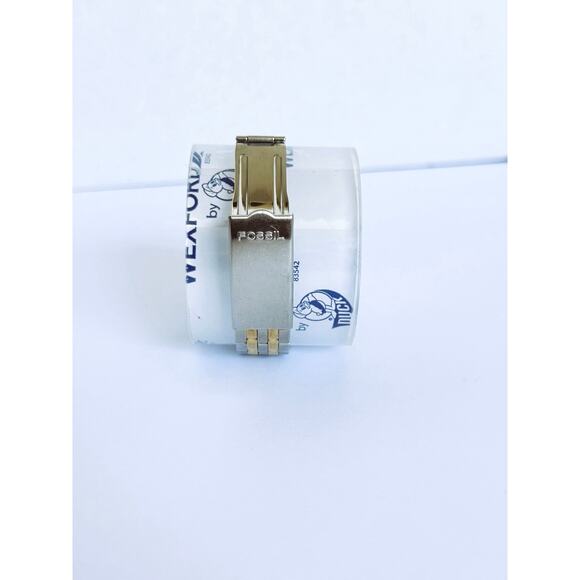 Fossil Star Master Women LU-2537 SS Gold Chrome Dive Watch 50M Business Casual - Picture 13 of 15